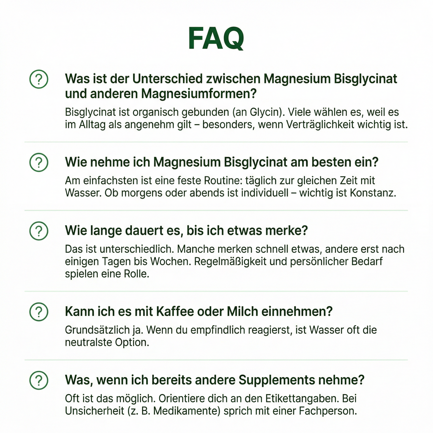 Magnesium Bisglycinat